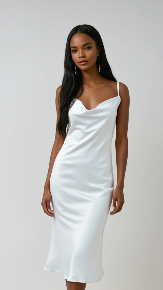 Satin Midi Dress